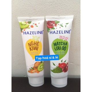 Sữa rửa mặt Hazeline Matcha lựu đỏ, Nghệ Kiwi 50g