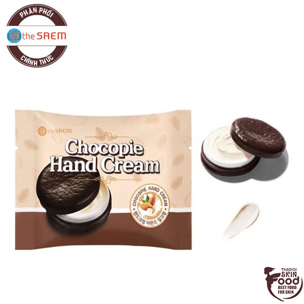 Kem Dưỡng Ẩm Da Tay The Saem Chocopie Hand Cream Almond Milk 35ml