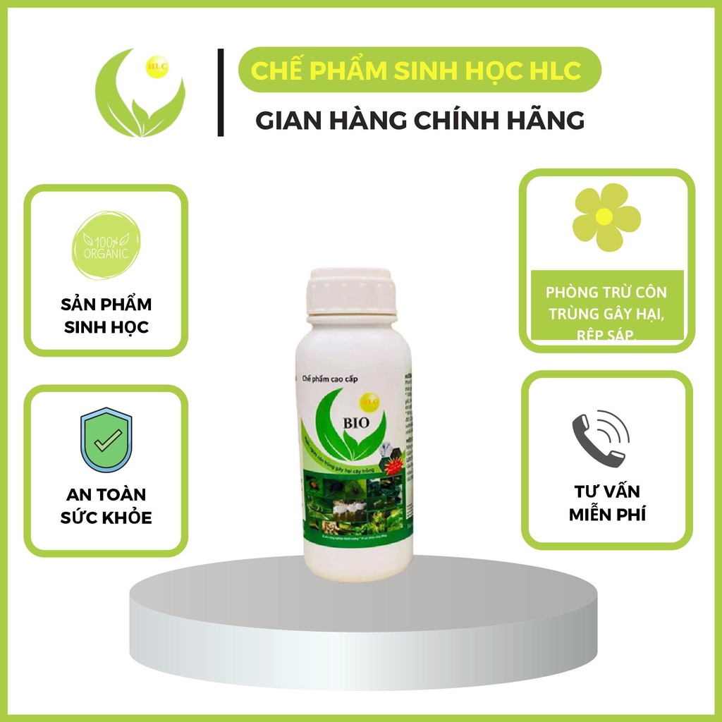 CHẾ PHẨM SINH HỌC TRỪ SÂU HẠI BIO HLC 500g - CHIẾT XUẤT NẤM KÍ SINH CÔN TRÙNG