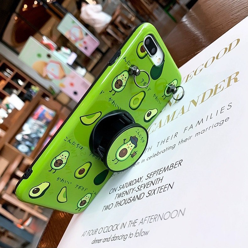 Ốp Lưng Điện Thoại Bơ Xanh Kèm Dây -  CAS2132