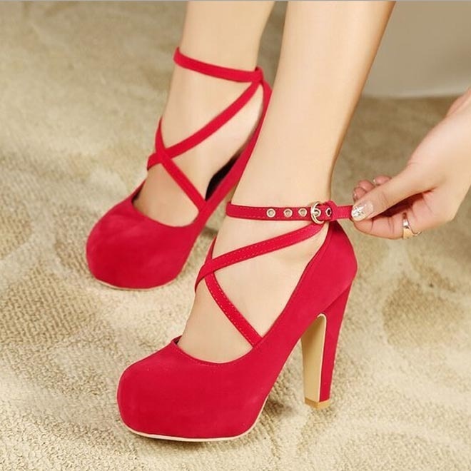Giày Cao Gót Hở Mũi Màu Đen/Xanh Dương/Đỏ Cao Cấp Thời Trang Cho Nữ