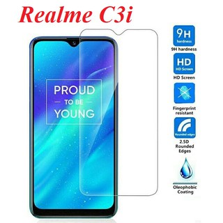 Kính cường lực Realme C3i - Kính cường lực trong suốt, độ cứng 9H