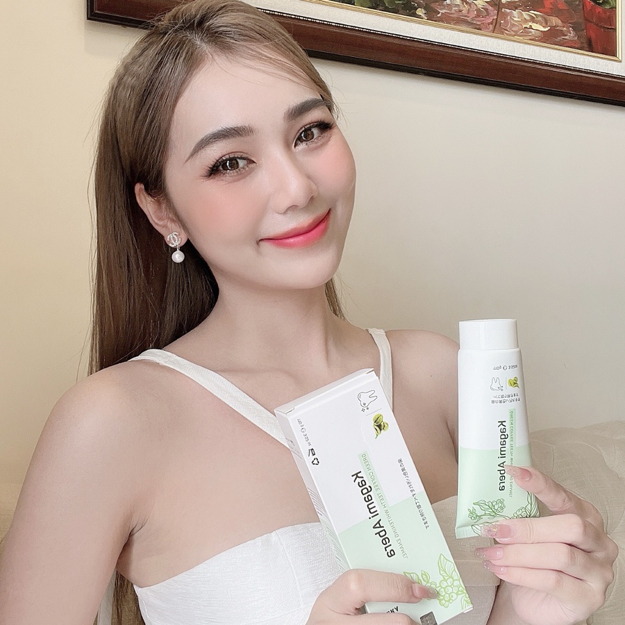 Combo 8 Hộp Men Trắng Răng Kagami Abera - Giúp Răng Trắng Sáng, Đánh Bay Ngay Răng Ố Vàng, Mảng Bám