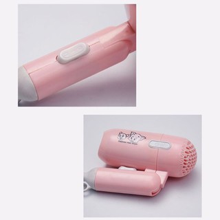 Máy sấy tóc mini gấp gọn in hình dễ thương