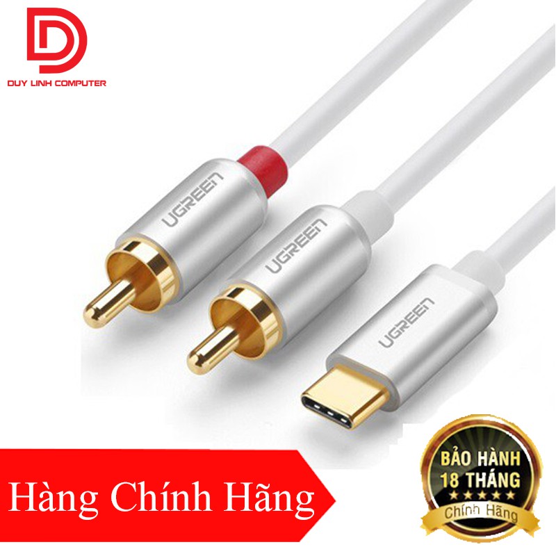 Cáp USB Type C 3.1 to RCA 1M Chính Hãng Ugreen 30734