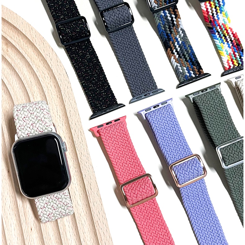 Dây Đeo Nylon Bện Thay Thế Cho Đồng Hồ Thông Minh Apple Watch i Watch Series 8 / 7 / 6 / SE / 5 / 4 / 3 / 2,SE 49mm 38mm 40mm 44mm 41mm 45mm 42mm
