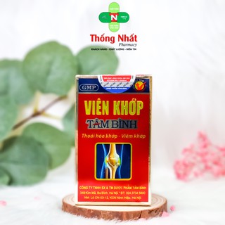Viên uống xương khớp, bổ khớp giảm thoái khoá khớp Viên Khớp Tâm Bình Hộp 60 viên