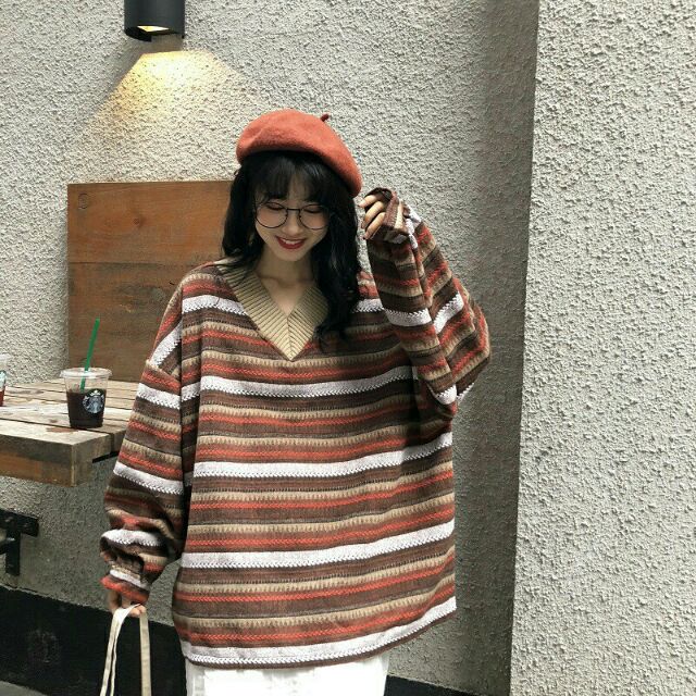 [ ORDER ] Áo len oversize hàn( kèm ảnh thật sau)