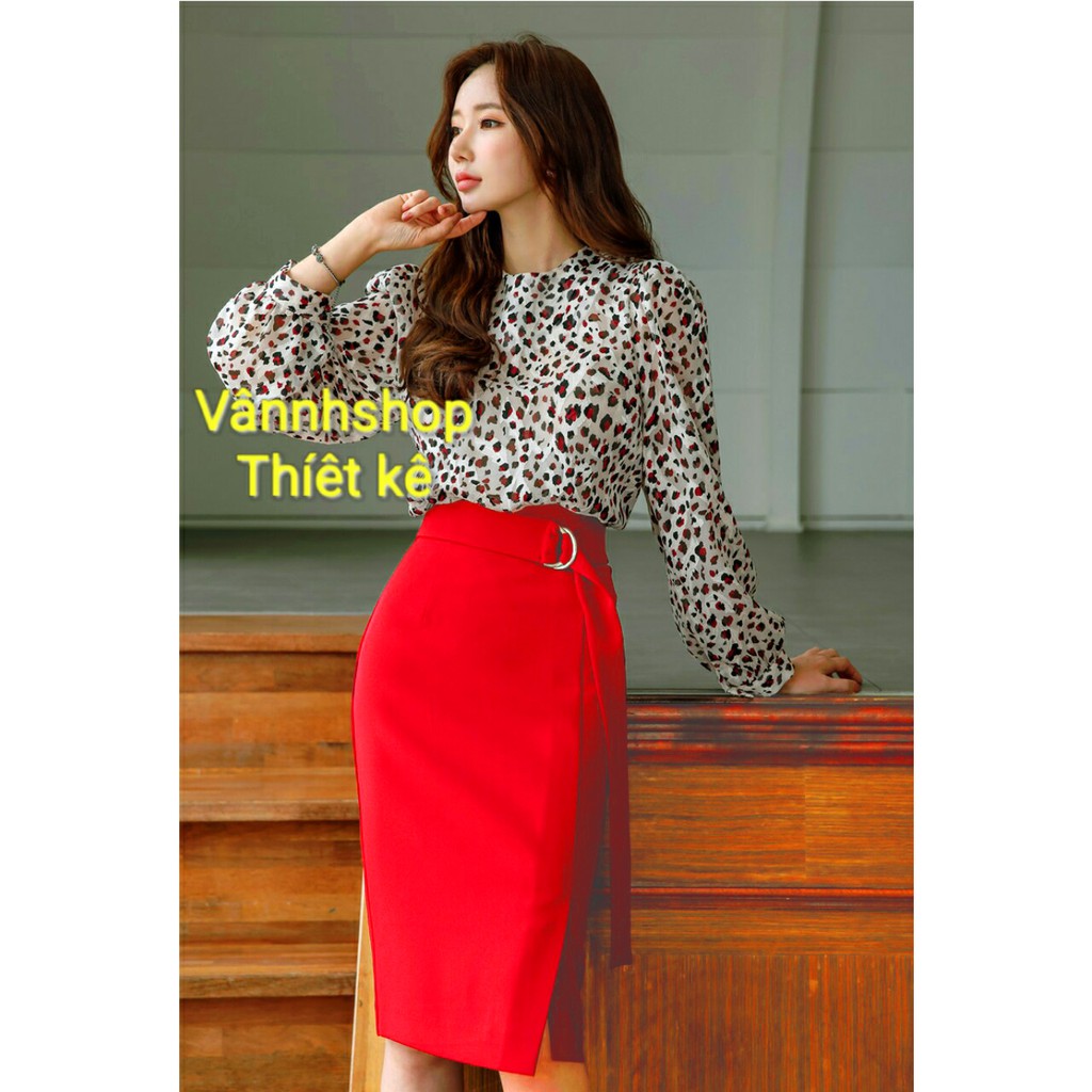 Chân váy công sở 🥻 hàng thiết kế ♥️ chân váy đẹp 🌹 chất liệu vải nhập có độ co giãn tốt MS016 | BigBuy360 - bigbuy360.vn