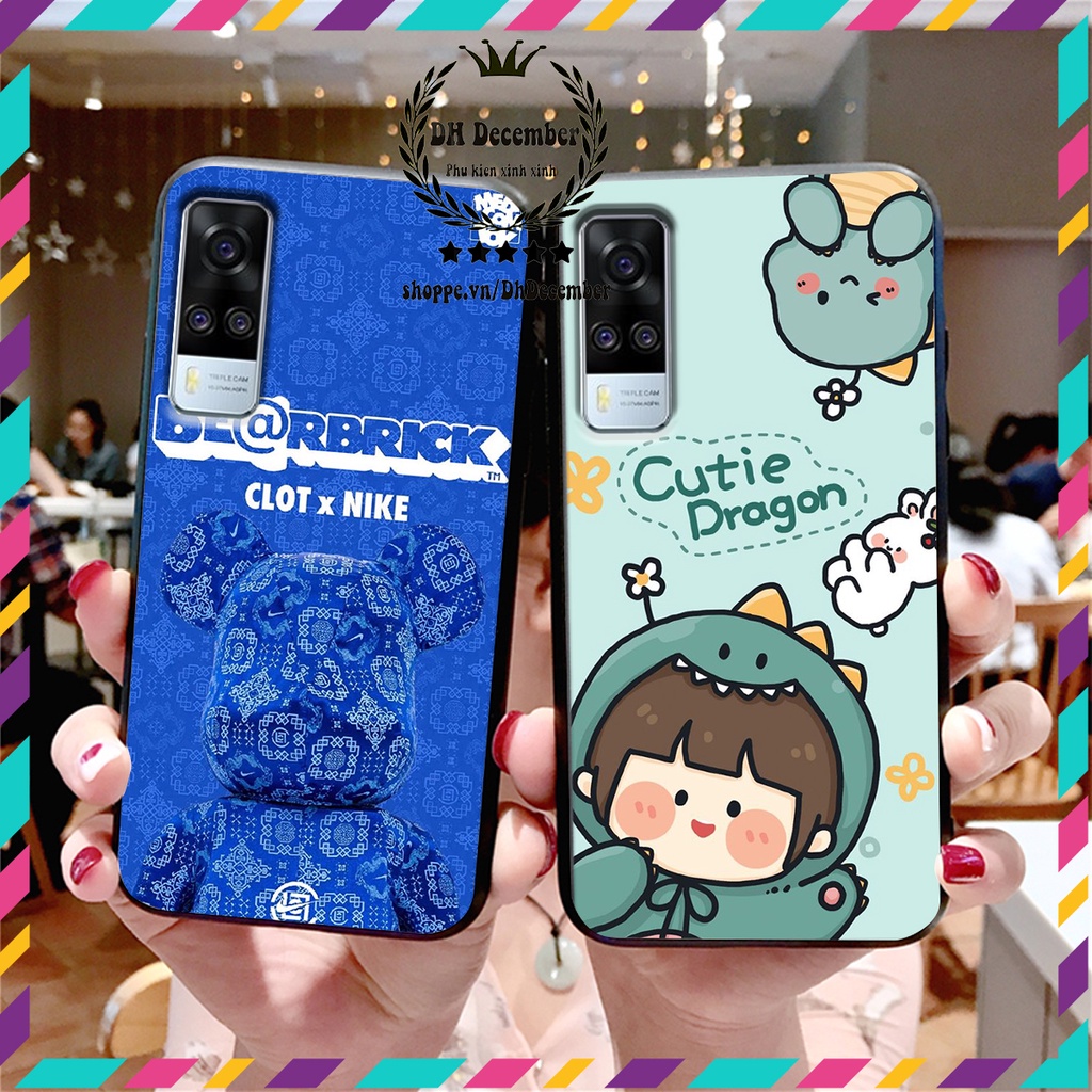 Ốp lưng Vivo Y51 2020 / Y53S in hình 3D lucky, gấu Brick xinh xắn - KHÔNG NÊN BỎ LỠ