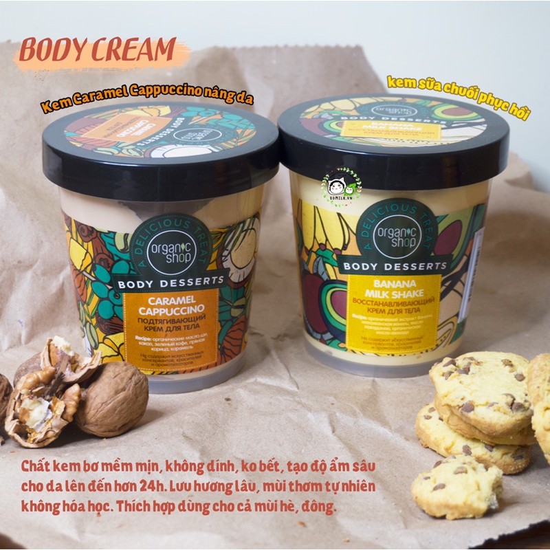 Kem dưỡng body &quot;Body Dessert&quot; Organic Shop