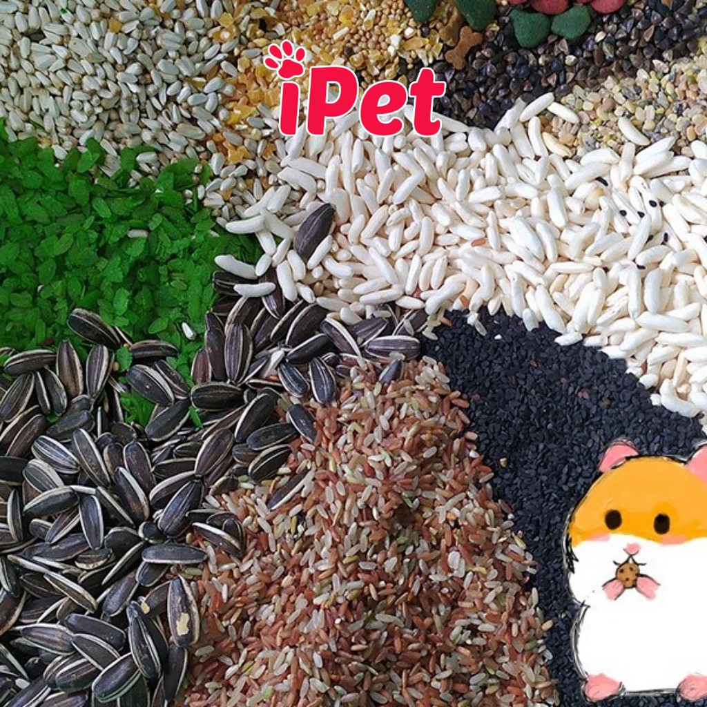 Thức Ăn Hạt Ngũ Cốc Trộn Dinh Dưỡng Cho Hamster Gói 500g - iPet Shop