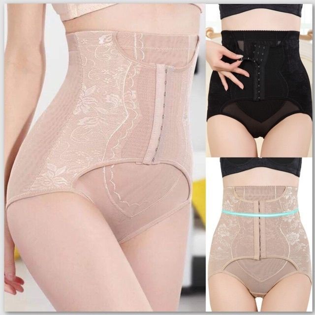 Quần Gen Nịt Bụng Cạp Cao Chống Cuộn 3 Khóa Cái Cao Cấp