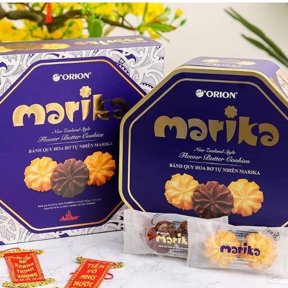 Bánh Quy Hoa Bơ Tự Nhiên Marika Mix 2 Vị Hộp Thiết 252gr 9/11/2022