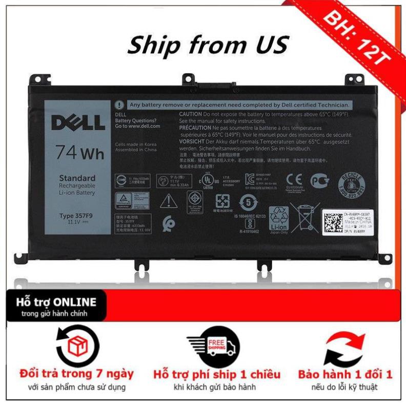 Pin laptop Dell 7559 357F9 7557 7566 7567 7759 ZIN