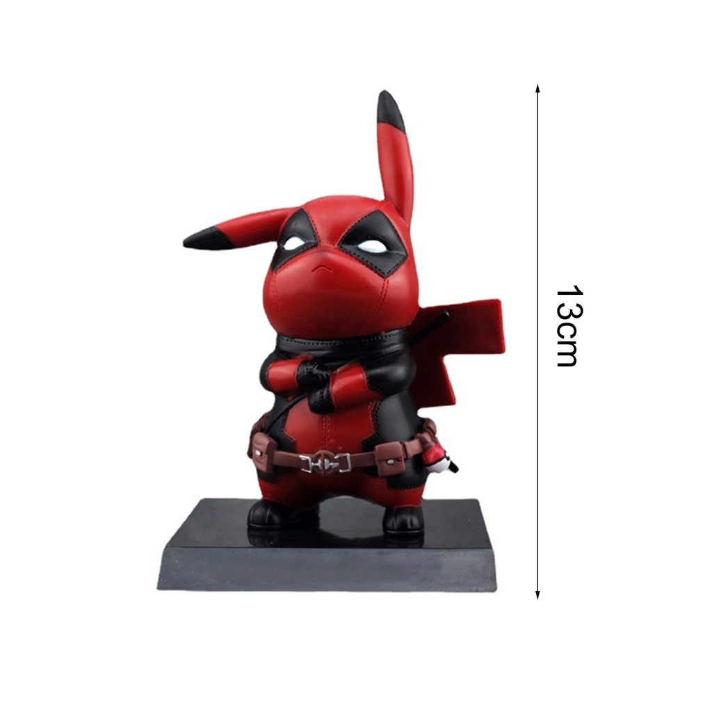 Mô Hình Nhân Vật Deadpool Pikachu Hoạt Hình Bằng PVC