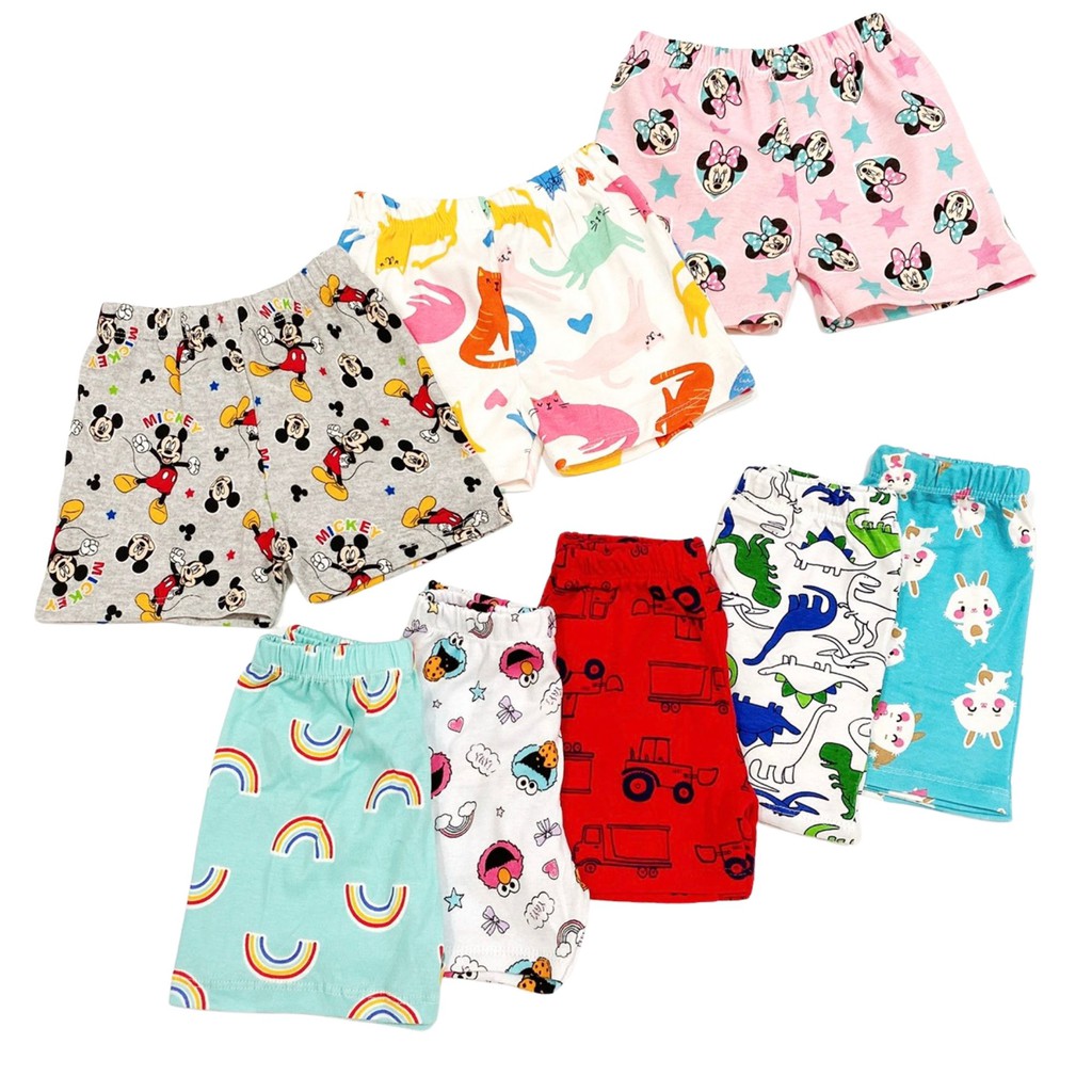 Set 10 quần bozip thun cotton – Quần đùi chục cho ngẫu nhiên bé trai bé gái (Mẫu)