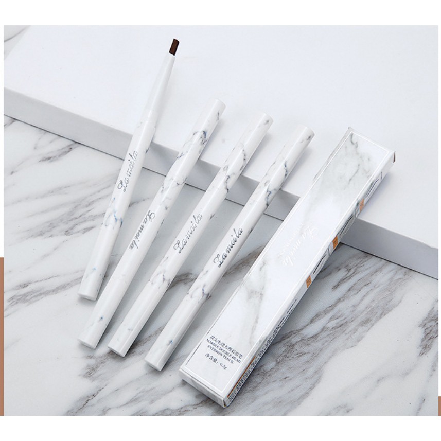 Chì Kẻ Mày 2 Đầu Lameila Eyebrow Pencil Vân Đá Nội Địa