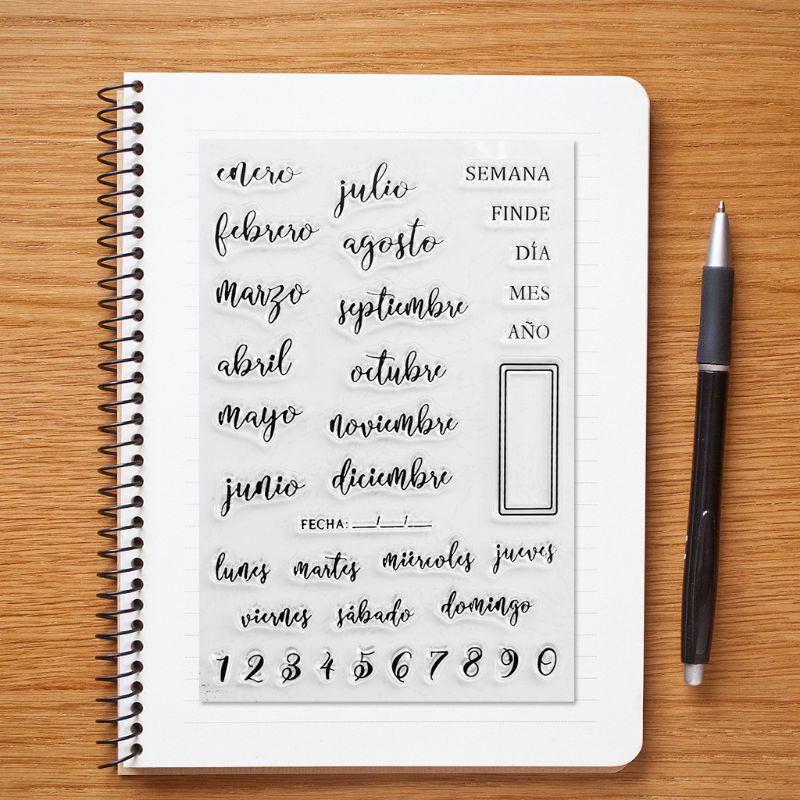 Con Dấu Silicon Trong Suốt In Tây Ban Nha Dùng Để Trang Trí Thiệp Mời Tiệc