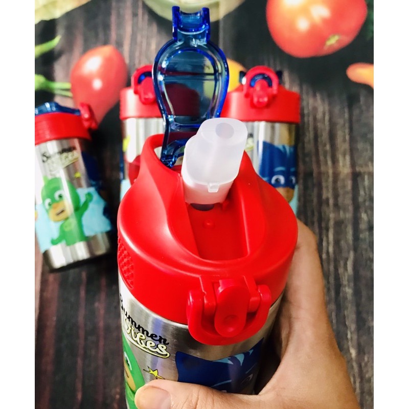 Bình nước inox PJ Mask cho bé