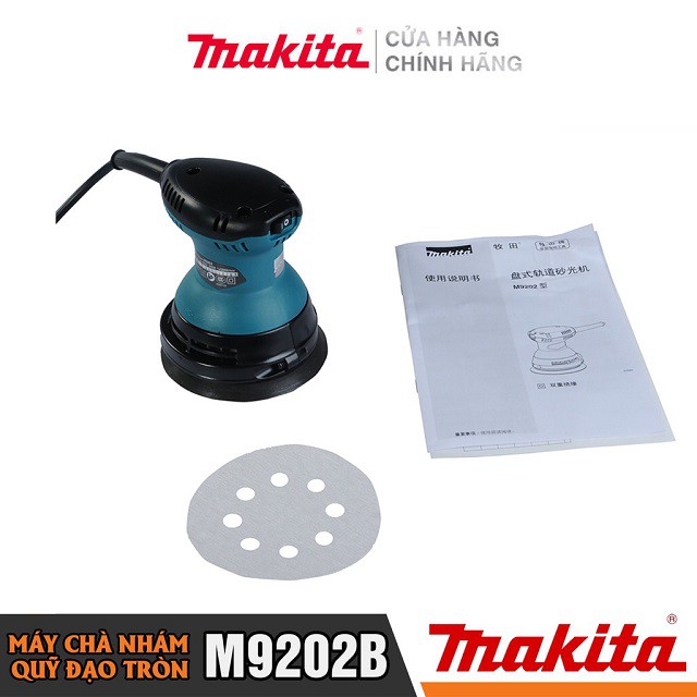 [Chính Hãng] Máy Chà Nhám Tròn Makita M9202B (240W-125MM) Bảo Hành Tại Các TTBH Toàn Quốc