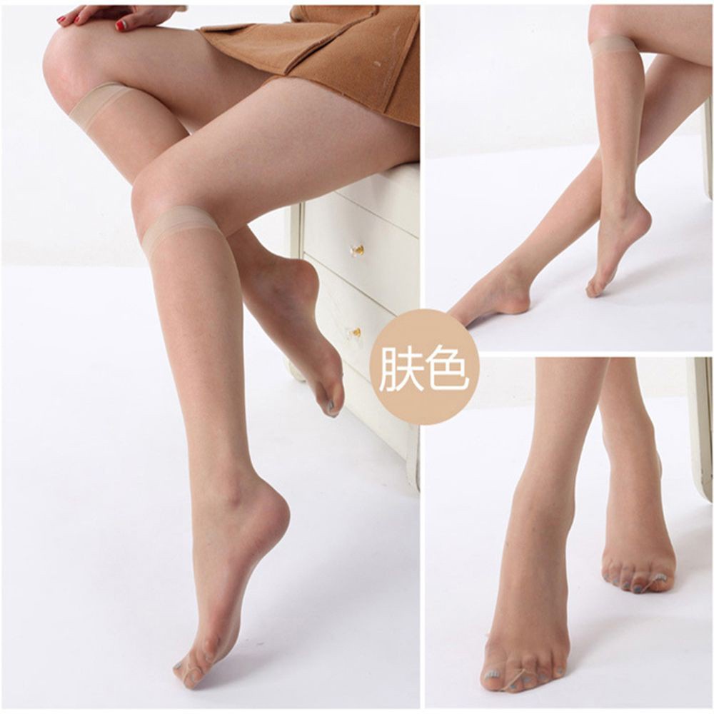 Vớ Dài Tới Gối Màu Trơn Trong Suốt Gợi Cảm Thời Trang Mùa Hè Cho Nữ