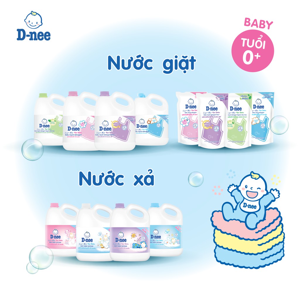 Nước Giặt/Xả quần áo trẻ em Dnee 3000ml