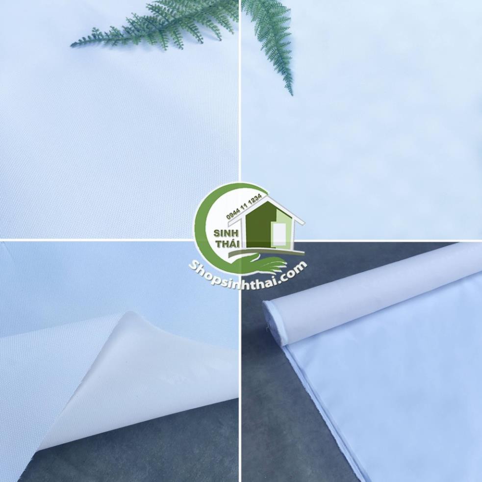 Phông nền vải bố PVC màu trắng chụp hình ảnh sản phẩm - may rèm, may balo túi xách [ 1 mét x khổ 1,55m]