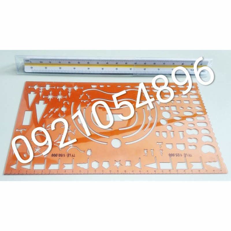 Hộp bút vẽ tham mưu, Bút vẽ kĩ thuật, bản đồ 2-3-4-5-7-9-11mm, Thước chỉ huy, vẽ tham mưu, Thước đo tỉ lệ