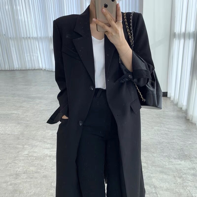 Áo mangto dáng blazer 2 lớp có mút độn vai có sẵn