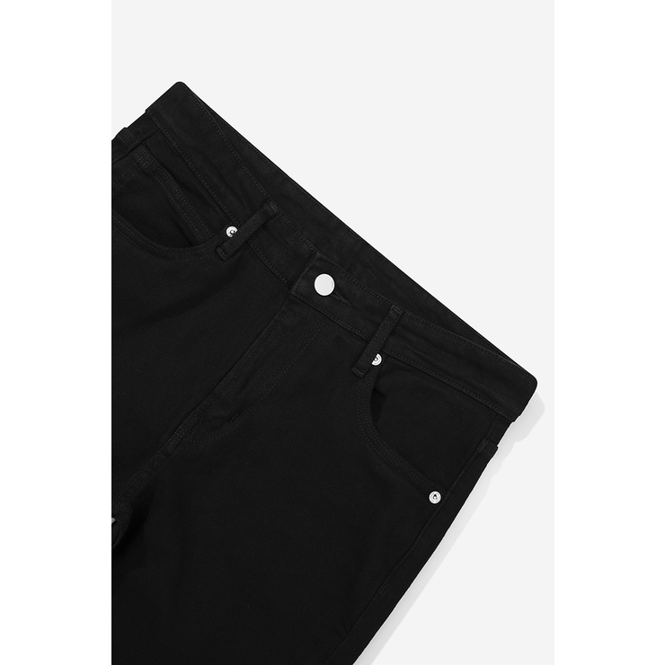 OWL BRAND ® RIPPED SKINNY JEANS  - Quần jeans dài ôm / Đen rách gối