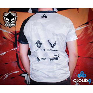 Áo thun team C9 trắng đen 2019