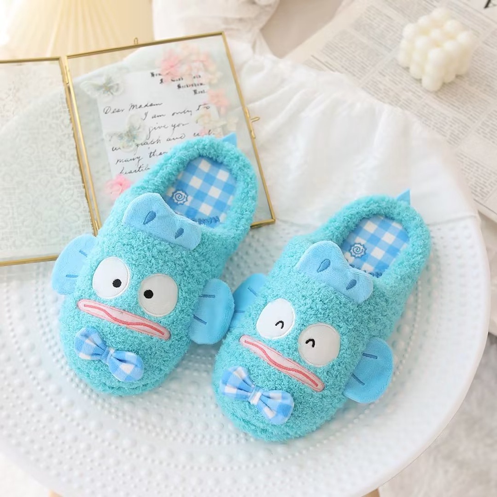 SANRIO Dép Bông Đi Trong Nhà Chống Trượt Hình Hoạt Hình Dễ Thương