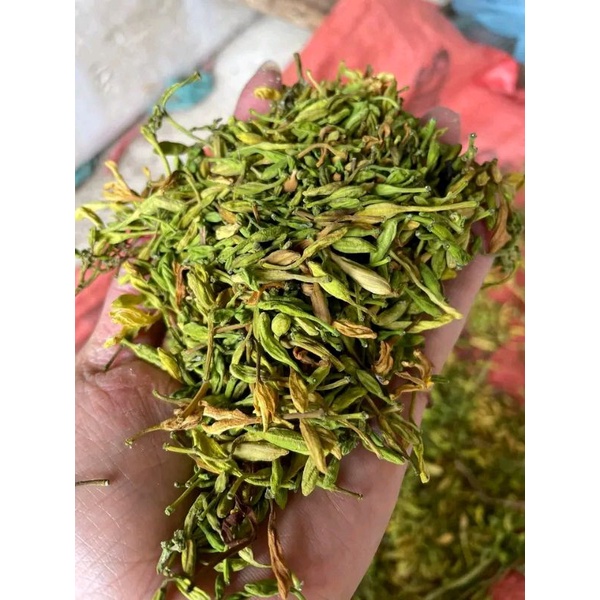 100gr hoa đu đủ đực sấy lạnh xanh đẹp nguyên nụ dùng thử