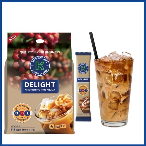 Cà Phê Hòa Tan K Coffee Delight 3in1 612g