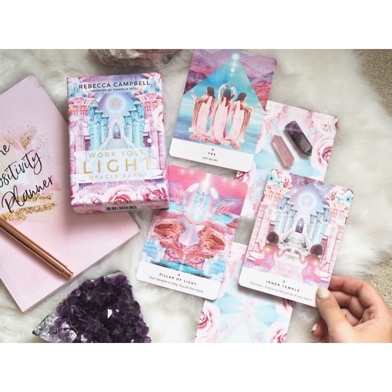 Bộ bài oracle Work Your Light - Tác giả Rebecca Campbell - Order trực tiếp Hay House @gocdoquyen