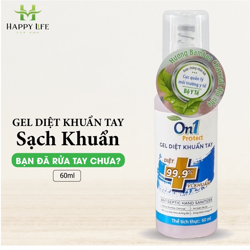 Gel rửa tay khô sạch khuẩn On1 250ml hương Bamboo Charcoal, sạch khuẩn, tiện dụng - Happy Life for You | BigBuy360 - bigbuy360.vn