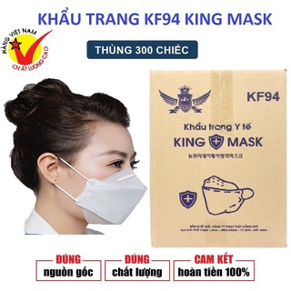 THÙNG 300 CÁI KHẨU TRANG CÁ 4D KF94 KING MASK MASK KHÁNG KHUẨN CHỐNG BỤI MỊN
