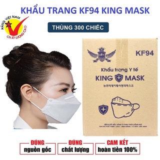 [Mã COSDAY giảm 8% đơn 150K] THÙNG 300 CHIẾC KHẨU TRANG CÁ KHÁNG KHUẨN 4 LỚP 4D KF94 KING MASK