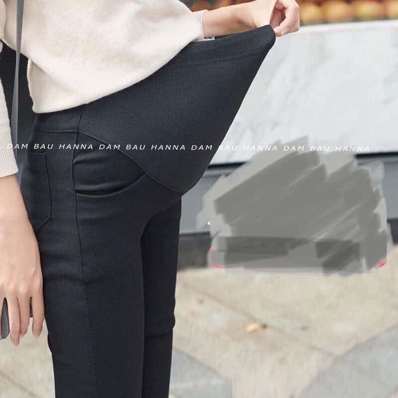 [Size 40 đến 75kg] Quần bầu công sở kaky thun dáng gọn vải co dãn thoải mái độ dày vừa phải không nhăn có túi bên sườn