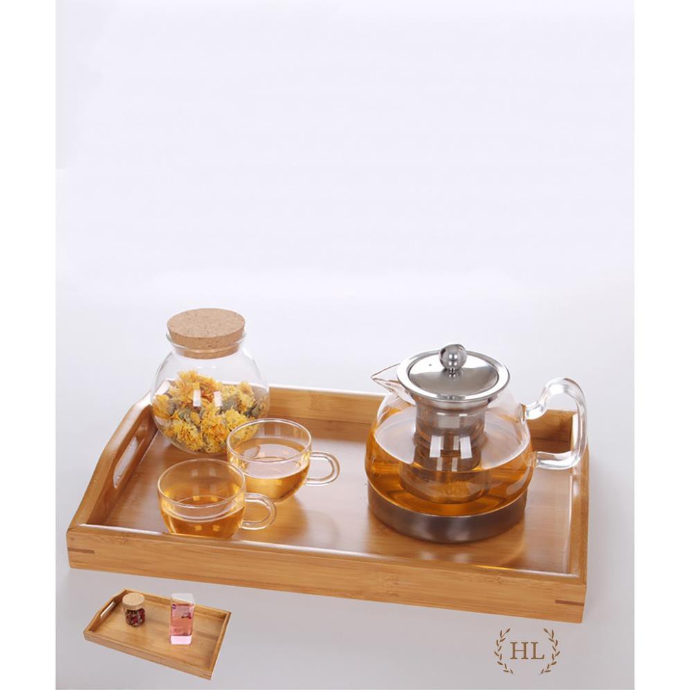 KHAY TRÀ GỖ TRE CAO CẤP CÓ TAY CẦM | KHAY GỖ