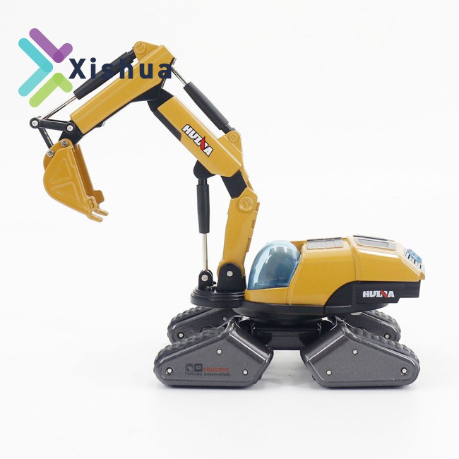 RU Model Of HuiNa 1703 1:50 I9 Conceptual  Alloy  Excavator control excavator toy controller forklift toys Mini Car