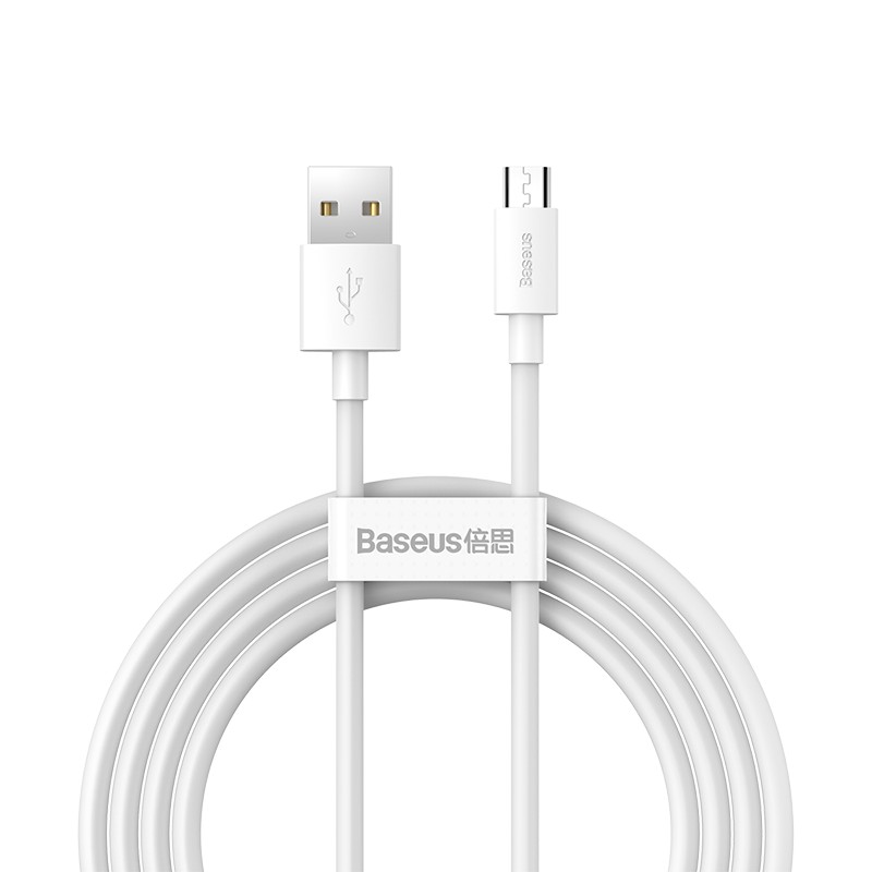 Dây cáp sạc nhanh 2.4A Lightning hiệu Baseus Mini White cho iPhone /iPad trang bị chip sạc thông minh, tốc độ truyền tải