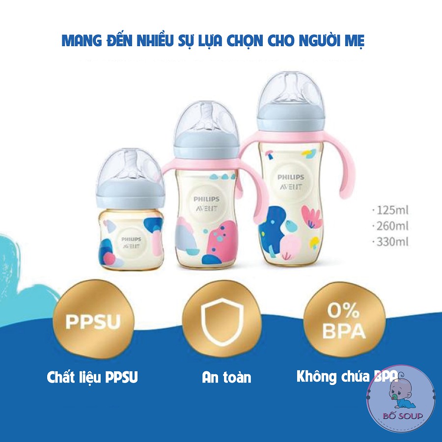 Bình Sữa Philips Avent Natural PPSU 125ml 260ml 330ml Shop Bố Soup