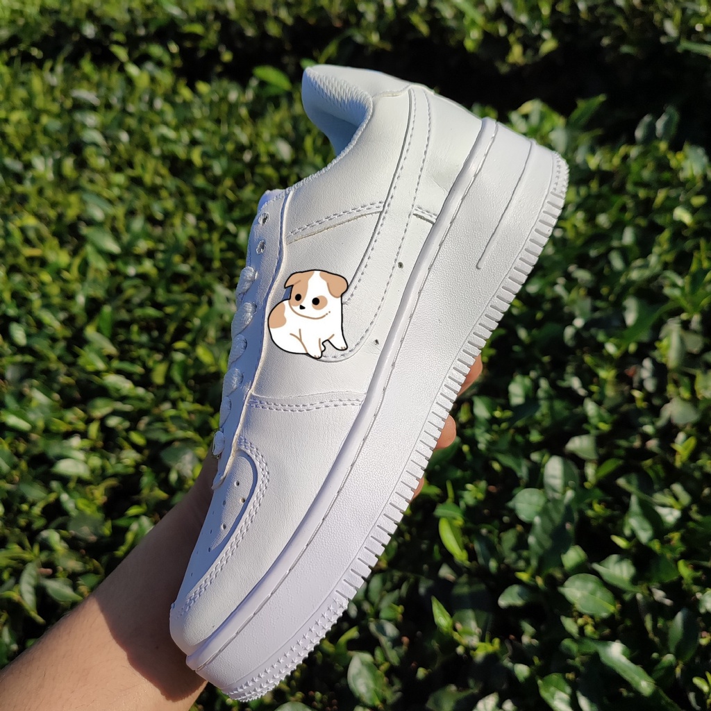 Giày af1 trắng full , giày air force 1 trắng cho  nam nữ cực hot dễ phối đồ đi học đi chơi | BigBuy360 - bigbuy360.vn