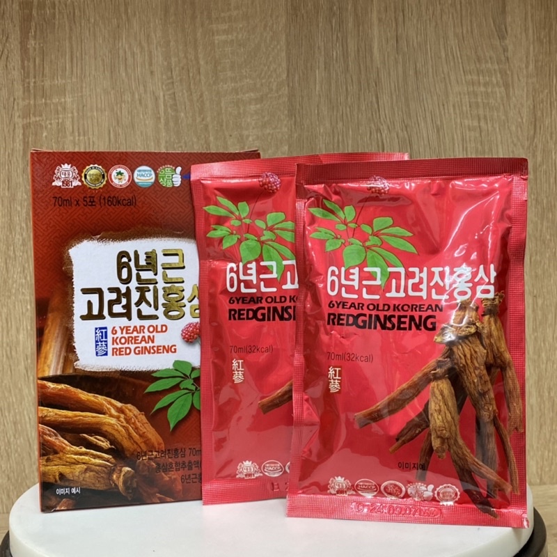 Nước Hồng Sâm 6 Năm Tuổi Taewoong Hàn Quốc Hộp 30 Gói X 70ml