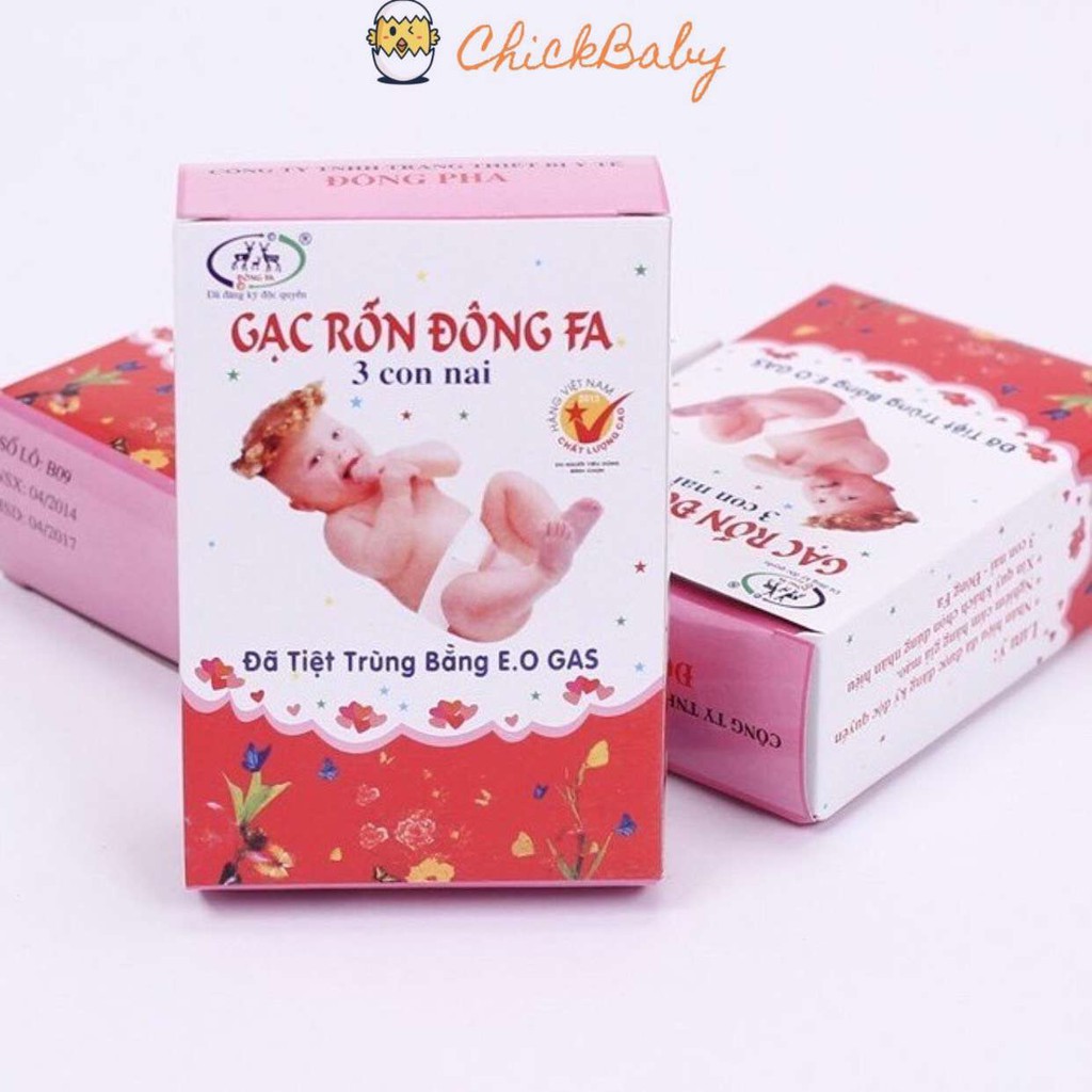 Băng rốn sơ sinh, gạc rốn cho bé, gạc băng rốn em bé Đông Pha vệ sinh an toàn ChickBabyShop