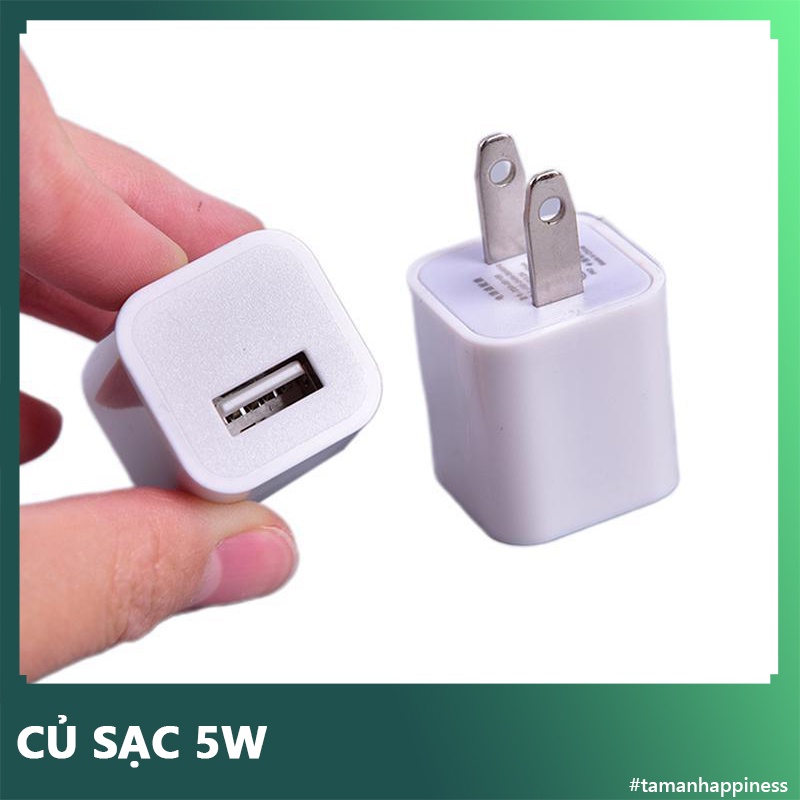Củ Sạc 5w Cho Ipod, Ipad, Iphone 5 / 5c / 5s / 6 / 6s / 7 Tiện Dụng