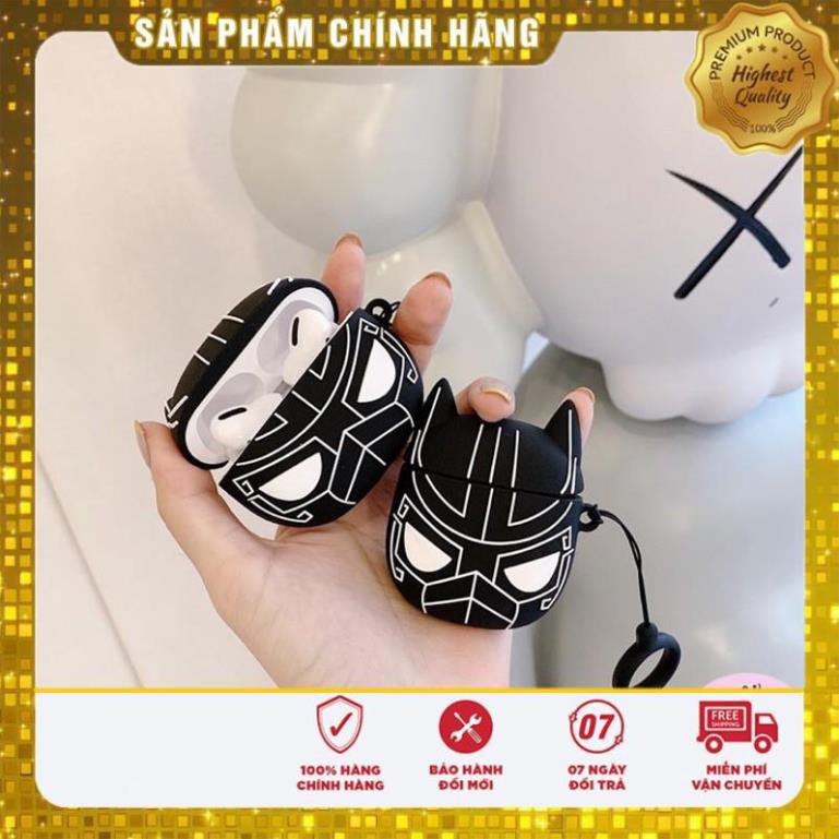 Airpods Case ⚡ Freeship ⚡ BLACK PANTHER⚡ Case Tai Nghe Không Dây Airpods 1/ 2/ i12 - Châts Case Store