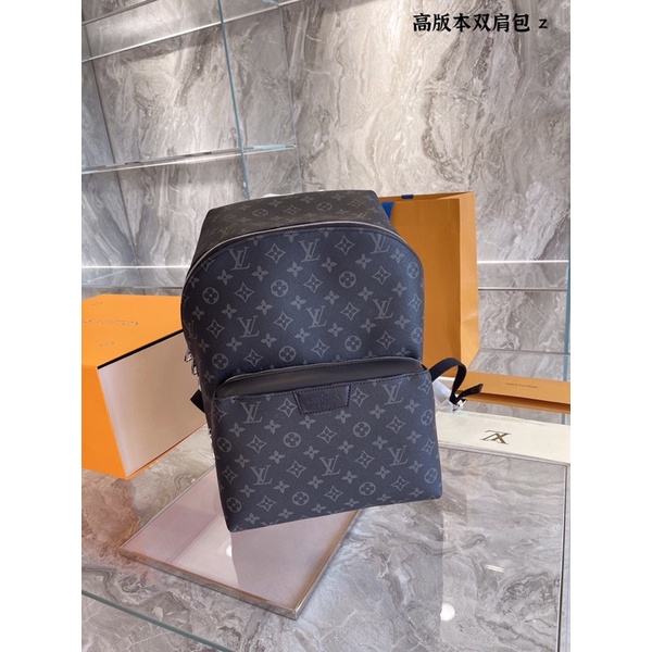 Balo thời trang da thật hoạ tiết thương hiệu Louis Vuitton LV Discovery cao cấp